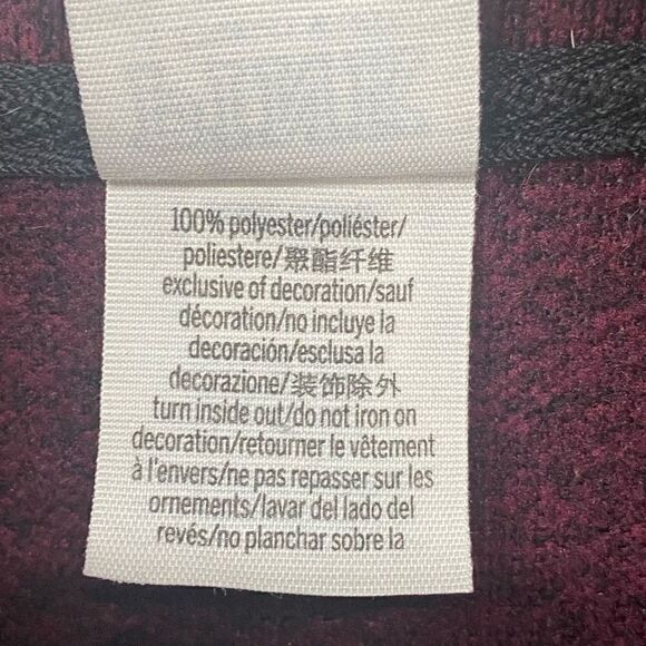 Pink‎ Victoria’s Secret 1/4 Zip Pullover Fleece Jacket Burgundy Medium - Picture 10 of 10